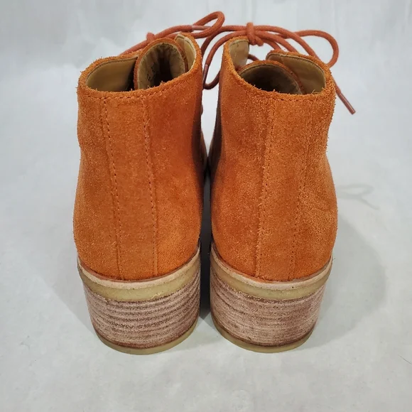 Clarks Originals Phenia Carnaby Ankle Boots Size 8.5 Suede Leather Fall Shoe - Picture 5 of 9